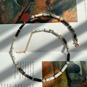 Chocker necklace with 14k gold covered beads